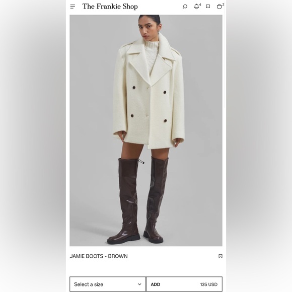 The Frankie Shop Jamie Over the Knee Boots - Picture 10 of 10